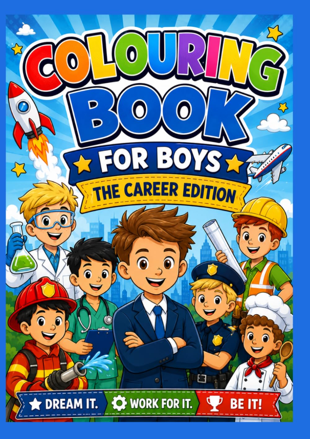 Colouring Book For Boys. The Career Edition: Big Book of Colouring for Boys.