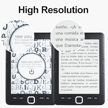 aqxreight Portable Ebook Reader 8G 128MB Ink Screen Electronic Book Reader Supports Multiple Text Image Formats The Option to Add Ea Ebook ReaderElectronic Book ReaderInk Screen