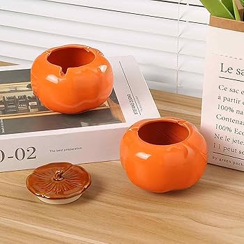 韓国陶芸品灰皿！ Amazon.co.jp: セラミックトマト形灰皿、繁栄灰皿、防風灰皿