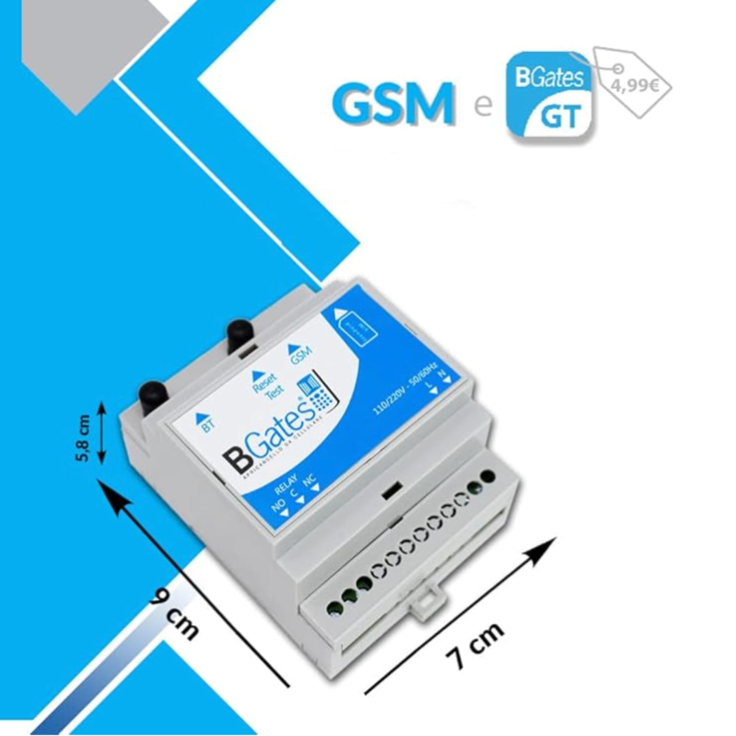 Apricancello GSM Bluetooth GT Smart per Cancello e Portone - Modulo Apertura con App iOS/Android