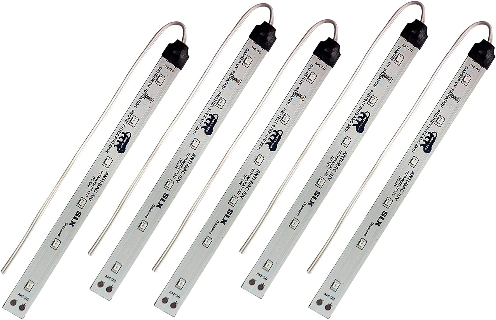 8 Inch RO Uv Led Strip, Both Side 6 + 6 led,s No Need of Uv Choke, Connect Directly to Smps 24v Dc Power, for Ro- Uv-uf Water Purifier - 5 Pcs