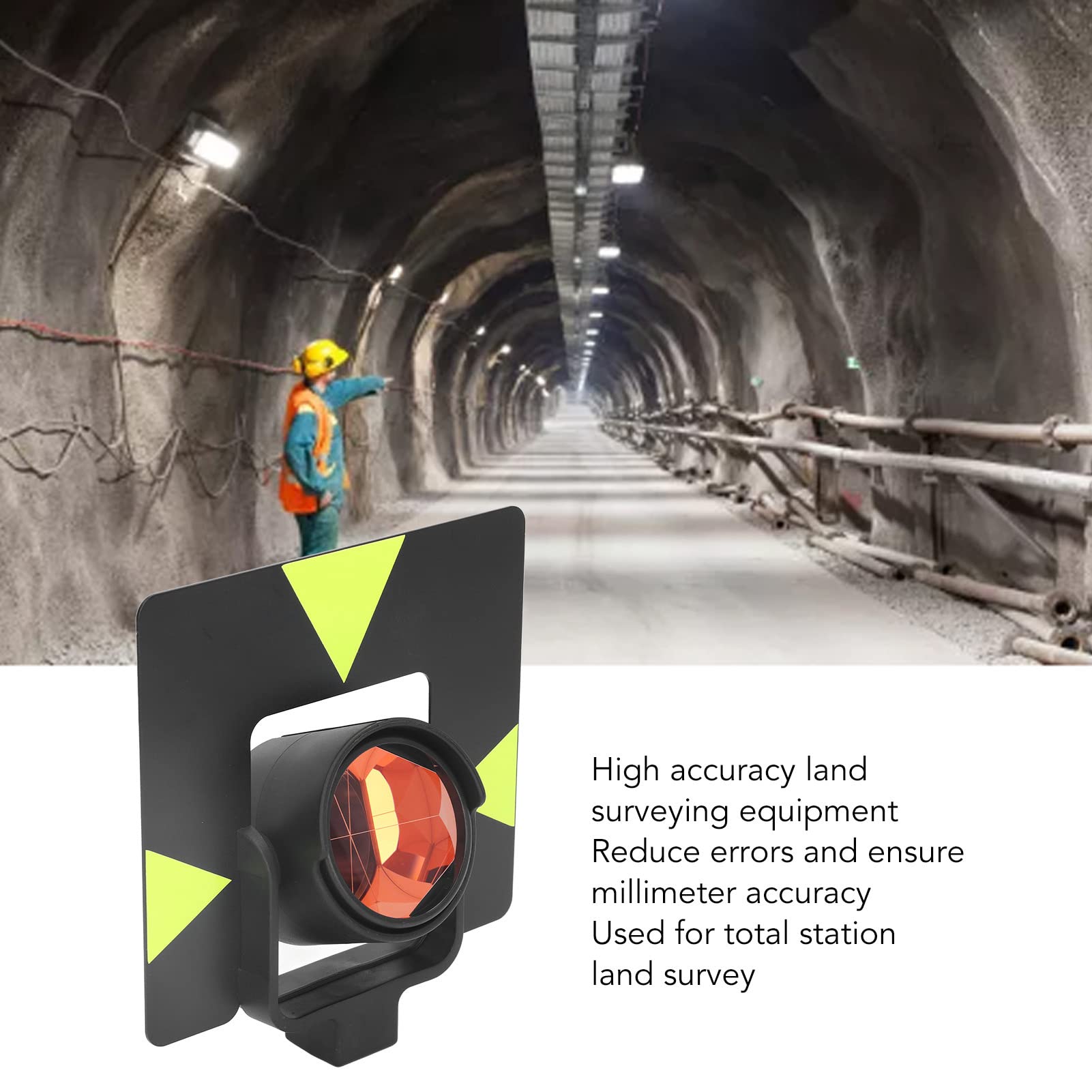 FTVOGUE PRISM TOTALE STRIZIONE PRISM DELAMENTO 64 Mm GLAN in Inclinazione Singola per, Ampiamente Applicabile in Subwaytunneldam, Materiale in Vetro K9