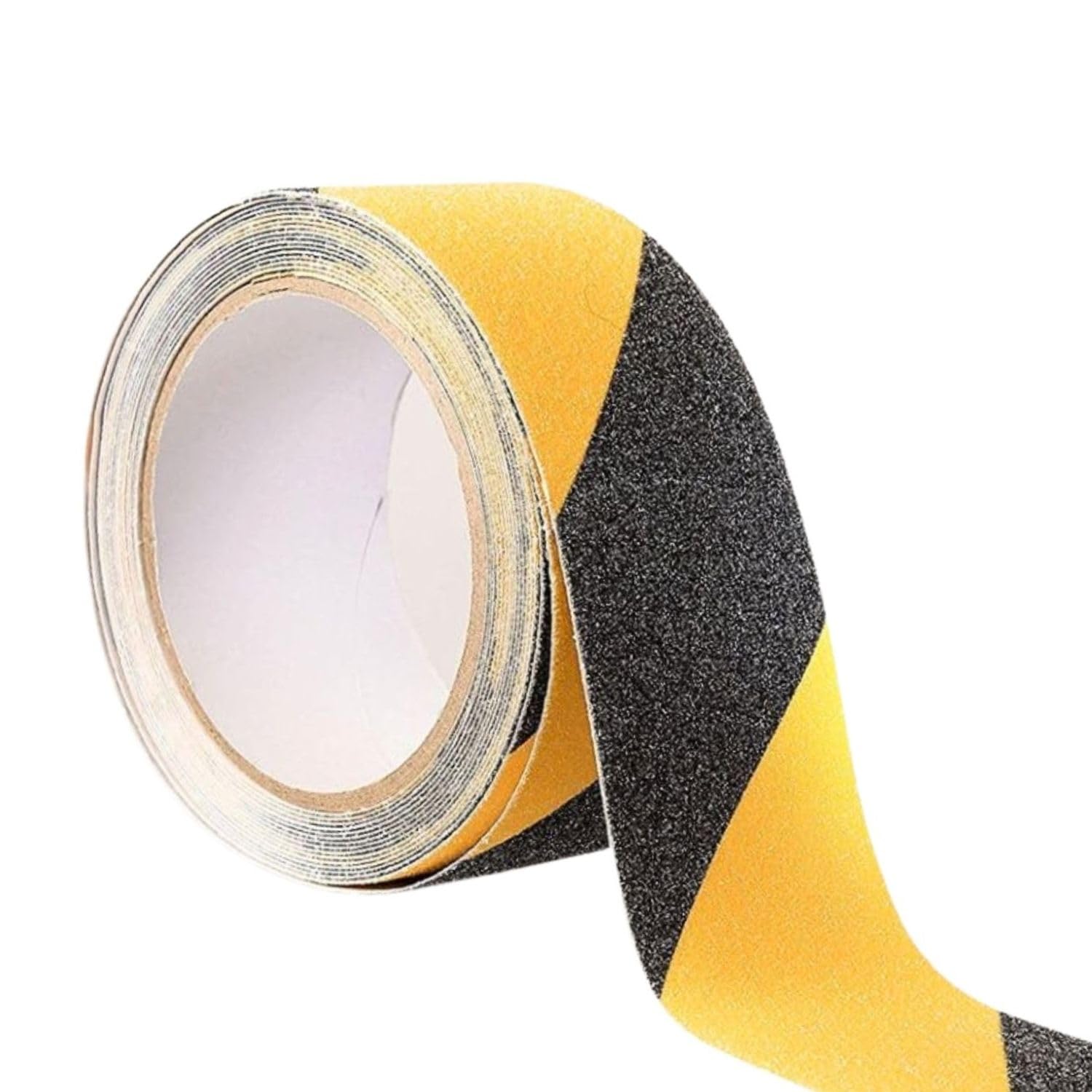 GTSE 50mm (2") x 10m Black/Yellow Anti Slip Tape, High Traction, Strong Grip Abrasive, Non Skid Tape for Indoor/Outdoor Use - Image 2
