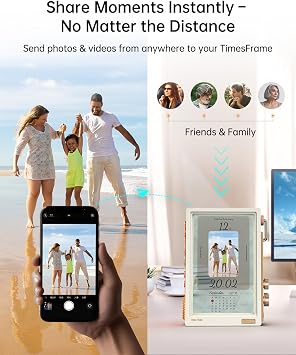 Divoom Times Frame-10.1 WiFi Digital Picture Frame with 64GB, Free App with No Subscription Fees, Supports Uploading Photos/Videos/Calendars/Weather/Sports Scores and Various DIY Content