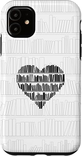 Carcasa para iPhone 11, diseño de corazón minimalista, color blanco