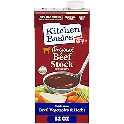 Kitchen Basics Original Beef Stock, 32 oz | No Artificial Flavors, Gluten Free|
