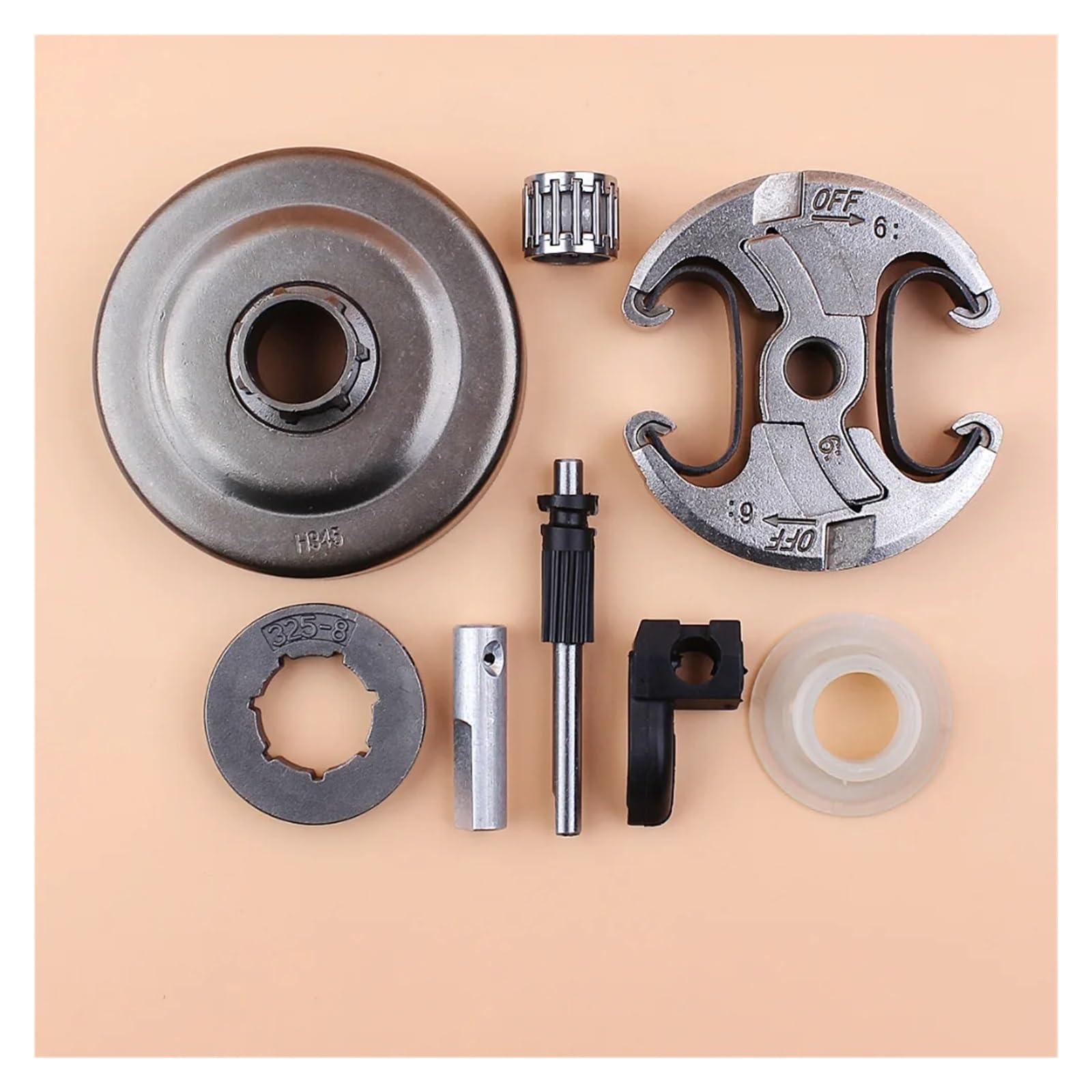 Kit de Engranaje helicoidal de Aceite for piñón de Tambor de Embrague de 0,325" Compatible con motosierras 340, 345, 346XP, 350 y 353.