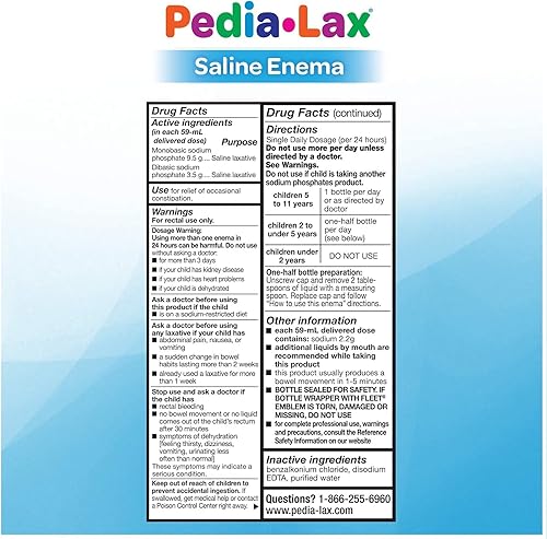 Miniatura 2 de Pedia-lax Fleet ENEMA CHILDREN, 2.25 onzas líquidas (paquete de 6)