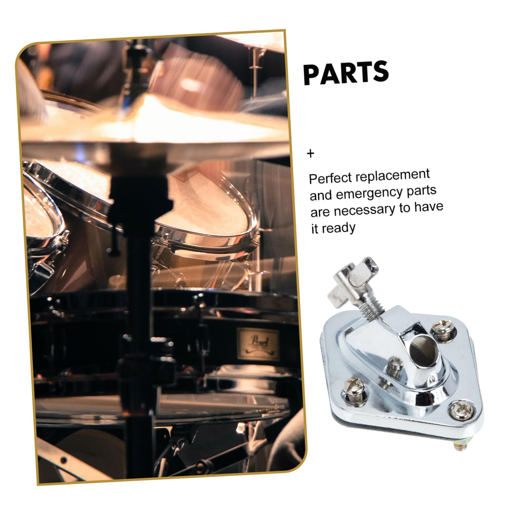 BESTonZON Bass Drum Leg Base Pad Replacement Foot Pad Sturdy Alloy Easy to Install Clean Compact for Storage