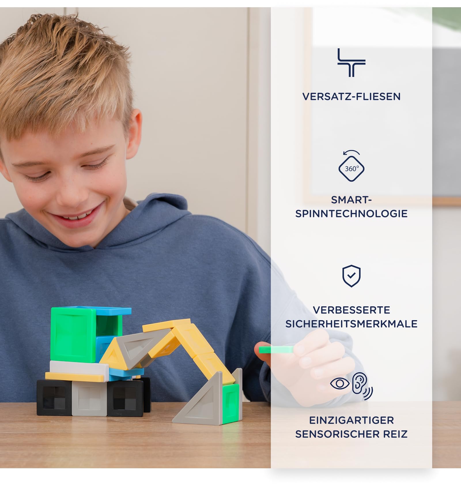 CONNETIX PRO Magnetbausteine Baue es auf 4 Arten Fahrzeugpaket, 30 Stück