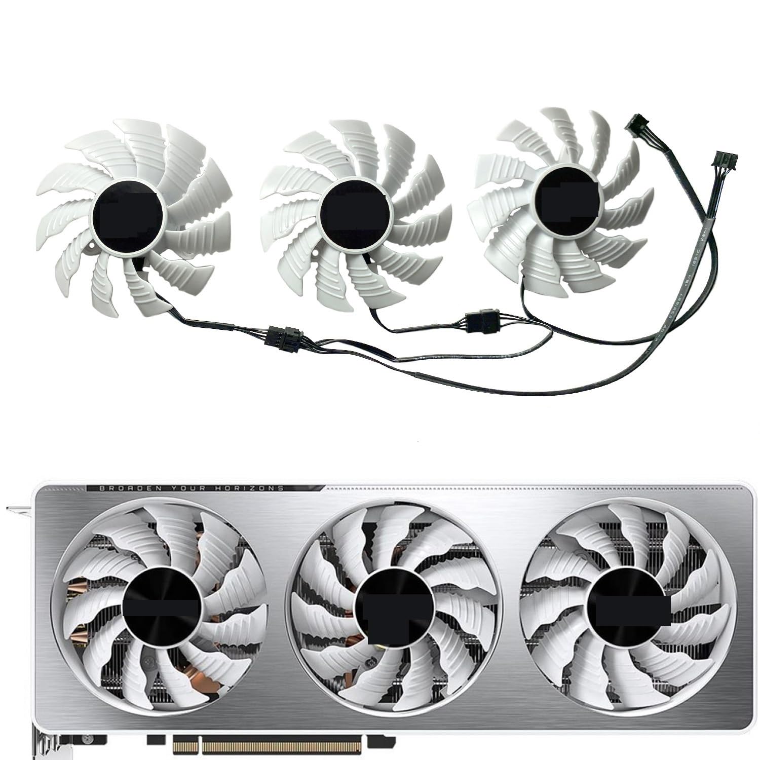 GIGABYTE GeForce RTX3070 LHR 8GB VISION グラフィックカード用交換ファン(Left fan)