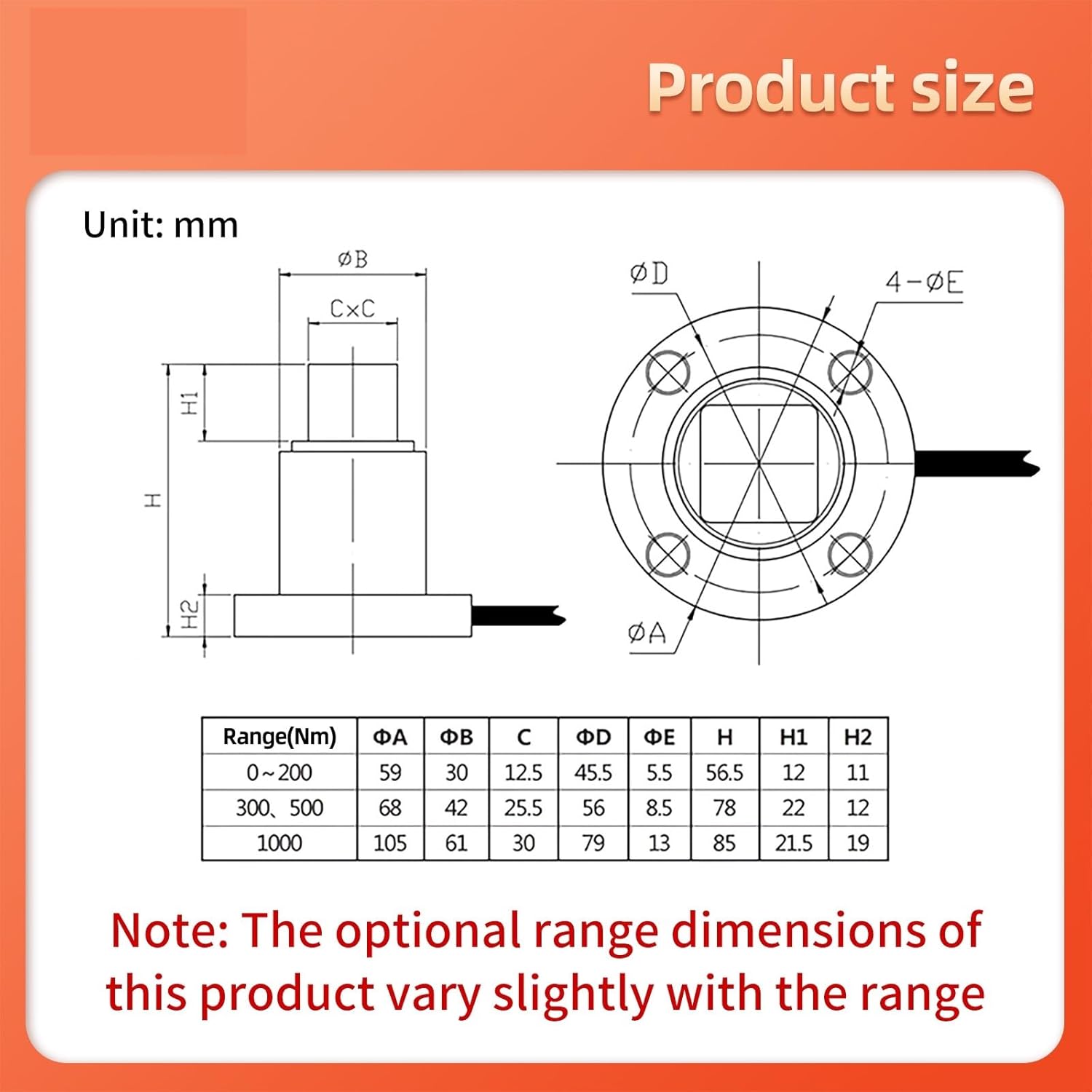 Load Cell +Indicator displayHalf Flange Static Sensor high Precision Stable Sensor Force Measurement(0-200Nm)
