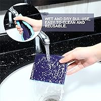 Vista 5 de 24 esponjas de lijado azul ultra grano, bloques de lijado para paneles de yeso, esponja lavable reutilizable para modelos de cerámica, manualidades