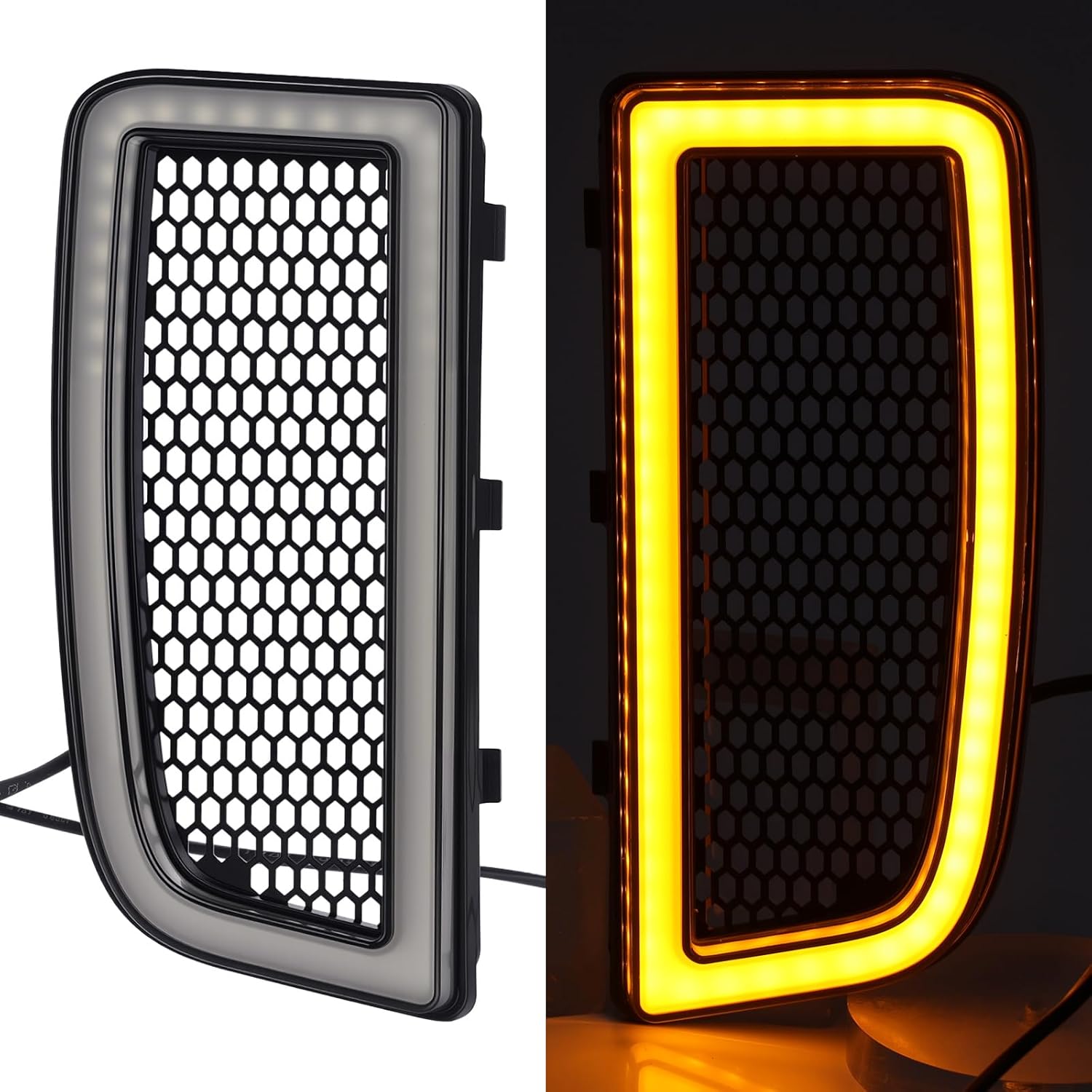 Motorcycle New D Type Leg Guard Light Engine Guard Lowers Grills Fairing LED Turn Signal Light Running Light Fit for Harley Touring Street Glide Road Glide FLHTK FLTRU 2014-2023