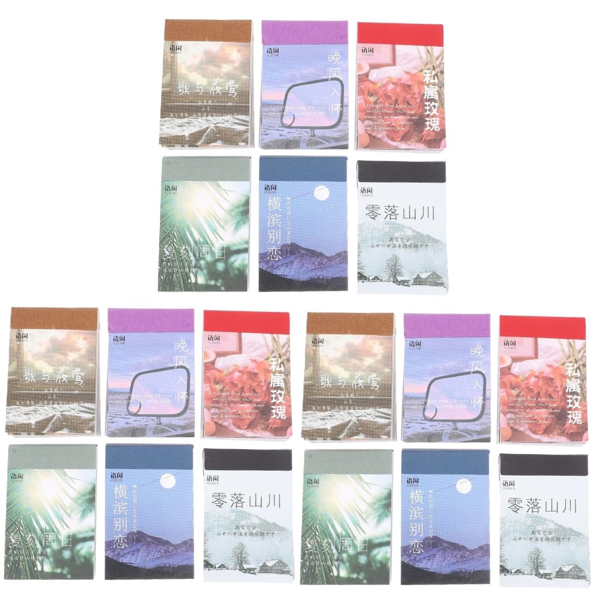 STOBOK 18sets Adesivi Decorativi Per Scrapbook e Diario Stickers Fai Da Te Per Decorare Biglietti Album e Taccuini Facili Da Applicare Design Eleganti Per Esperienza Unica