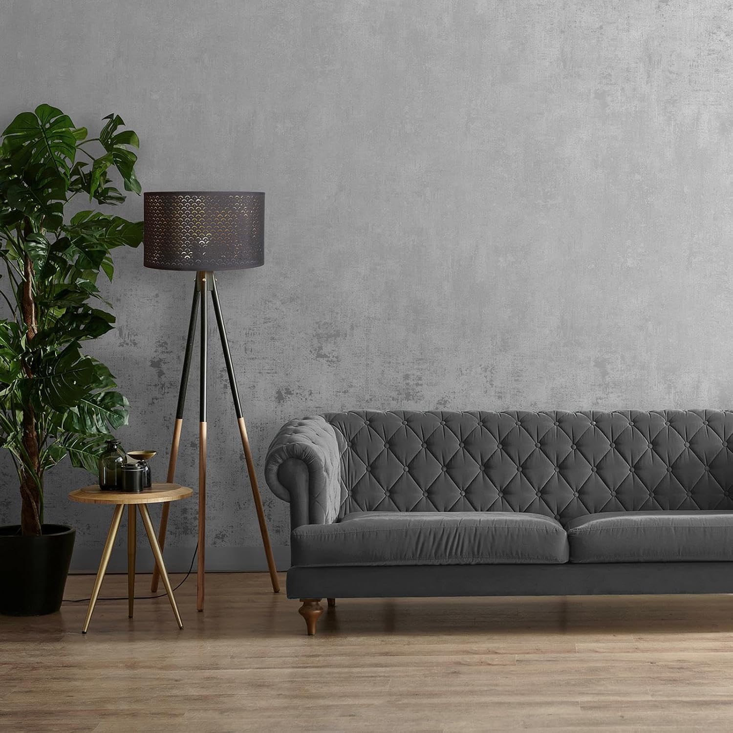World of Wallpaper Industrial Themed Concrete Effect Textured Style Minimalist Design Wallpaper for Bedrooms, Hallways, Living Rooms, Modern Interior Grey/Silver AF0027