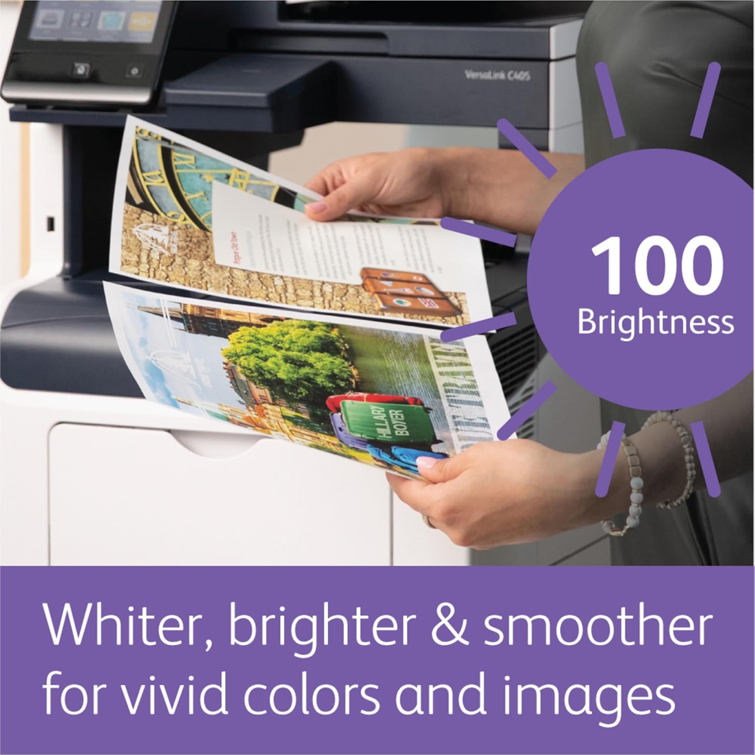 Xerox® Bold Digital™ Printing Paper, Letter Size, 100 Brightness, 32 Lb Text (120 gsm), FSC® Certified, White, Ream Of 500 sheets