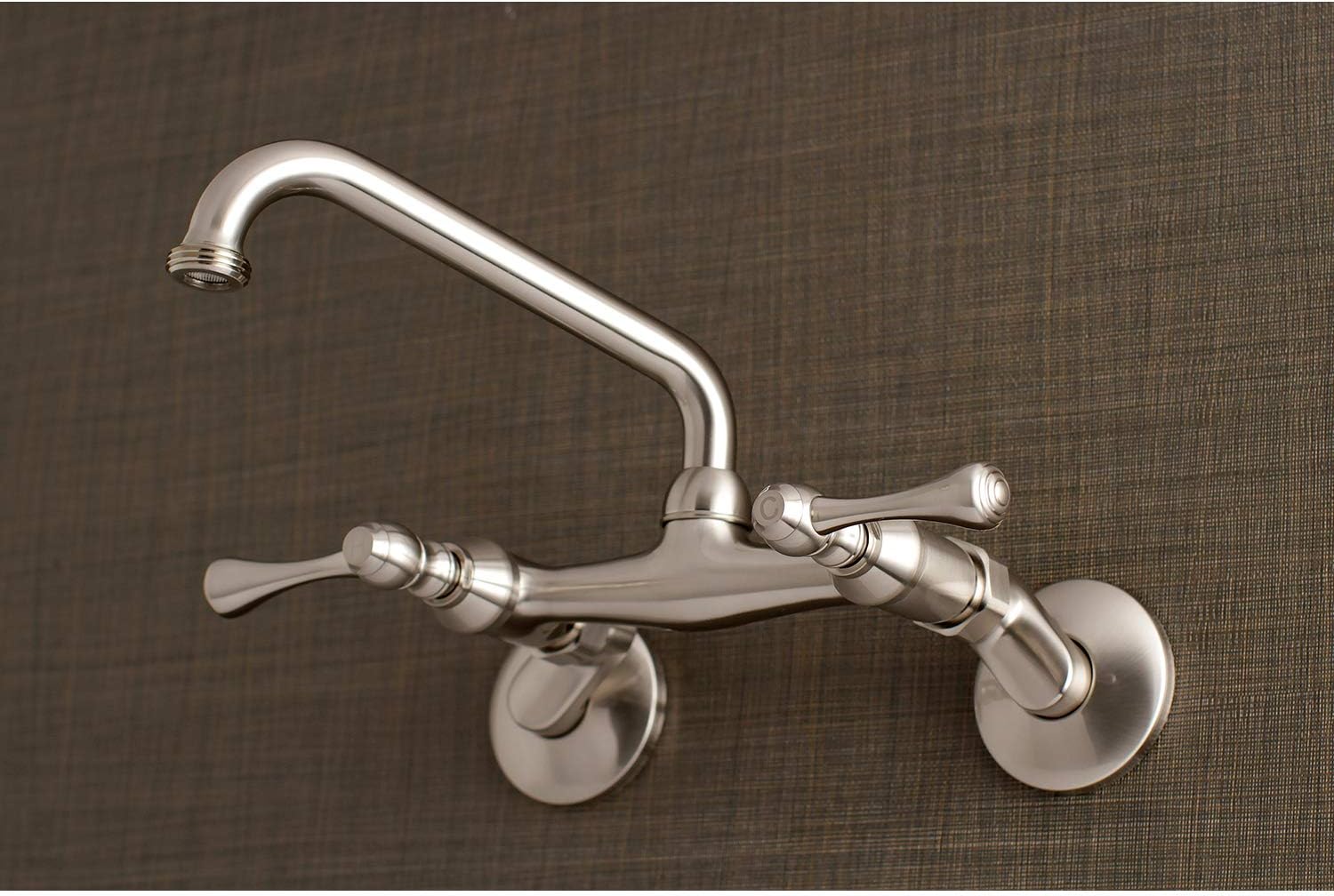 Kingston Brass KS373SN Kingston Laundry Faucet, Brushed Nickel, 6.81 x 4.56 x 2.75