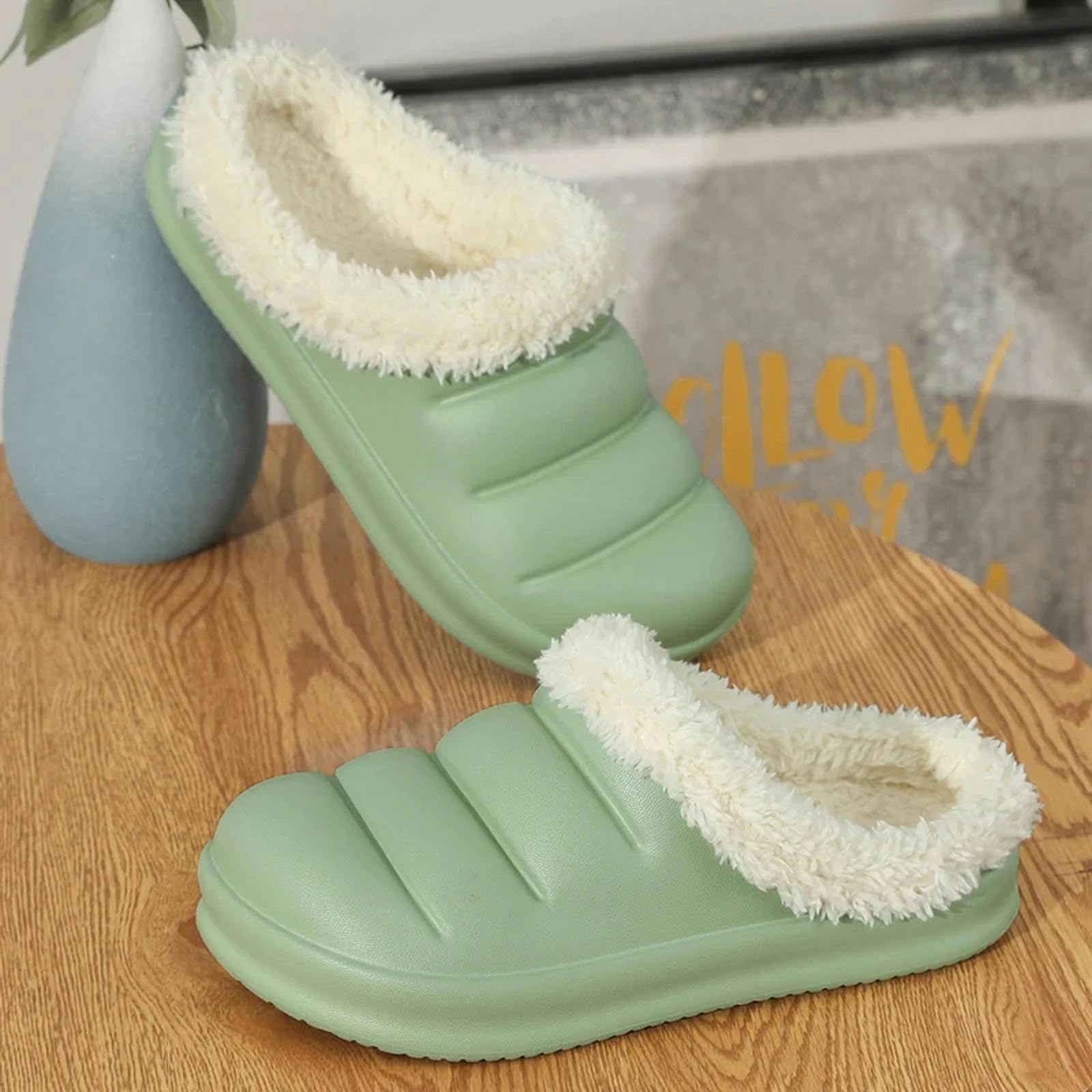 Pantofole Pantofole Di Cotone Impermeabili Per Donne Autunno Inverno Casa Interno Calde Pantofole Carine