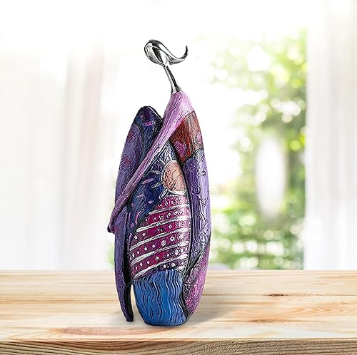 Miniatura 2 de Estatua abstracta, estatuilla de resina, obra de arte coleccionable, escultura para estantería, hogar, escritorio, dormitorio, decoración, 3.3 x 2.8