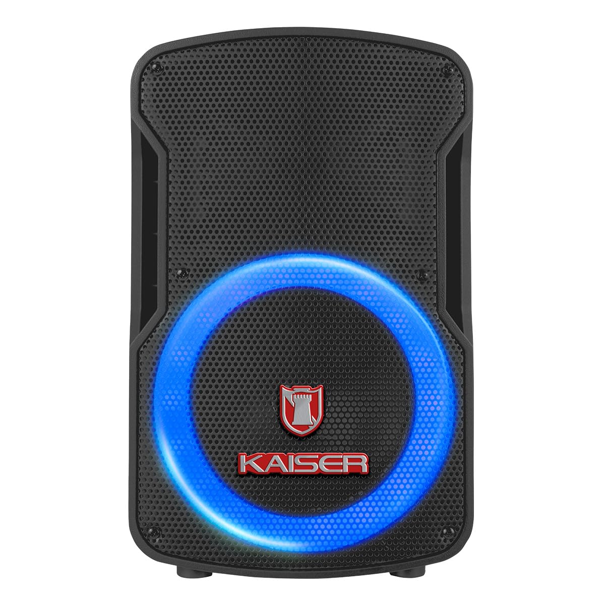 Kaiser MSA-7908MX 8-inch Bluetooth Speaker front view with blue LED light