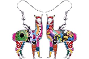 Dangle Llama Earrings: South American Charm for the Fashionable
