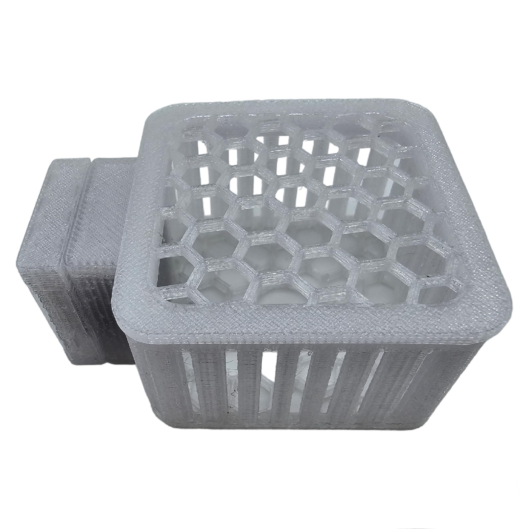 2 Inch Mushroom Basket for Coral Frags Shroom Box Shroom Jail Shroom Protector (Magnetic Square, Clear)