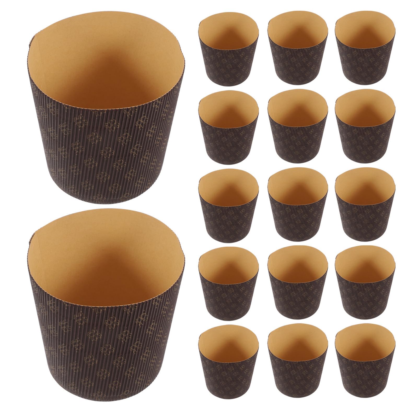 Moldes para panettone de papel antigrasa para panadería con acabado profesional