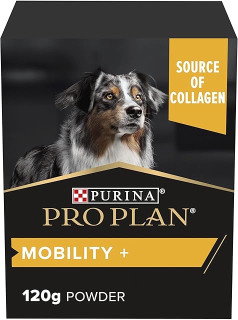 Pro Plan Dog Mobility Supplement | Hip and Joint support | with Green Lipped Mussel, Collagen, Glucosamine, Chondroitin | all breeds | Adult and Senior dogs | Powder 120 g