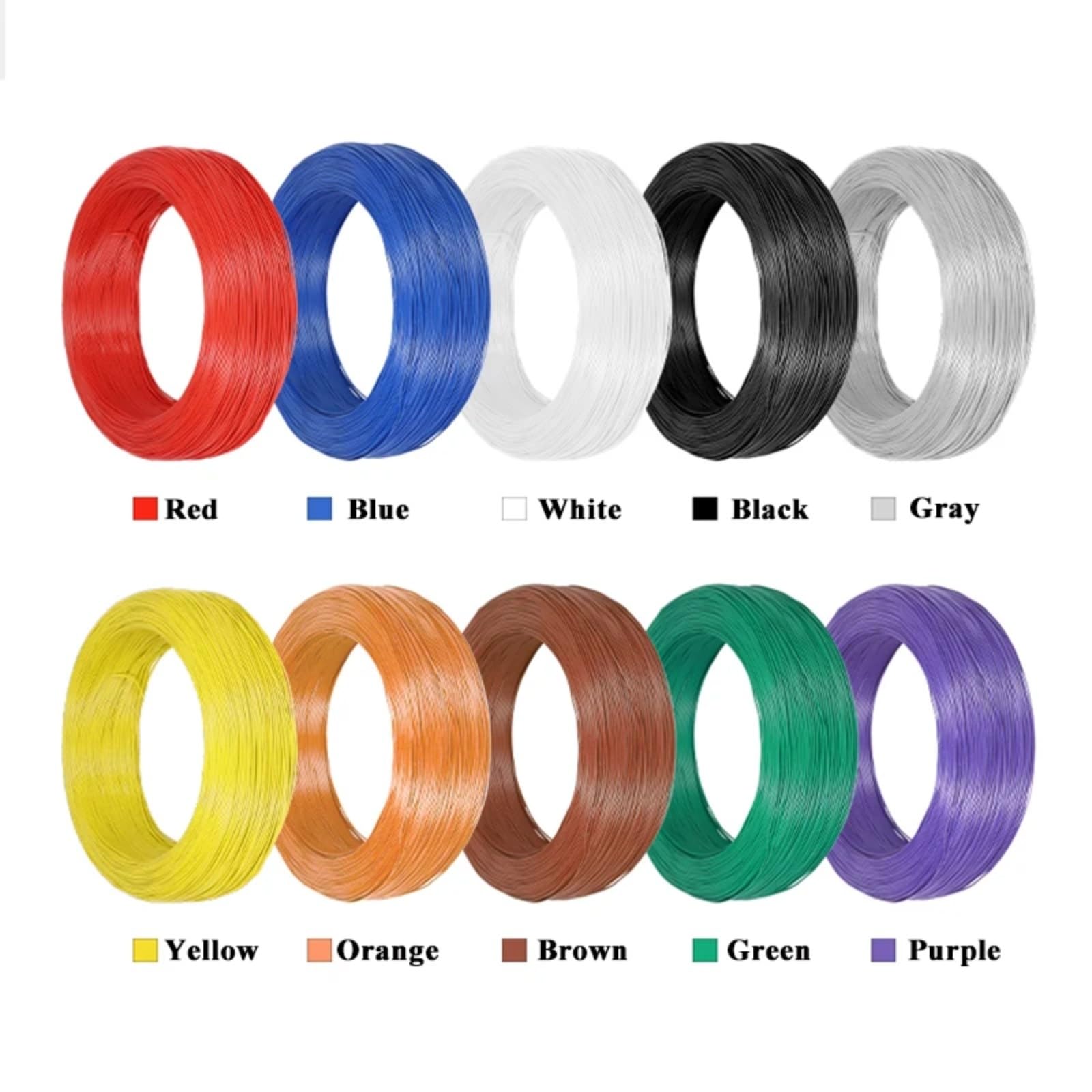 5M ~ 500M UL1571 Cable electrónico 32 30 28 26 AWG flexible PVC | Blue; 100 mets; 28AWG