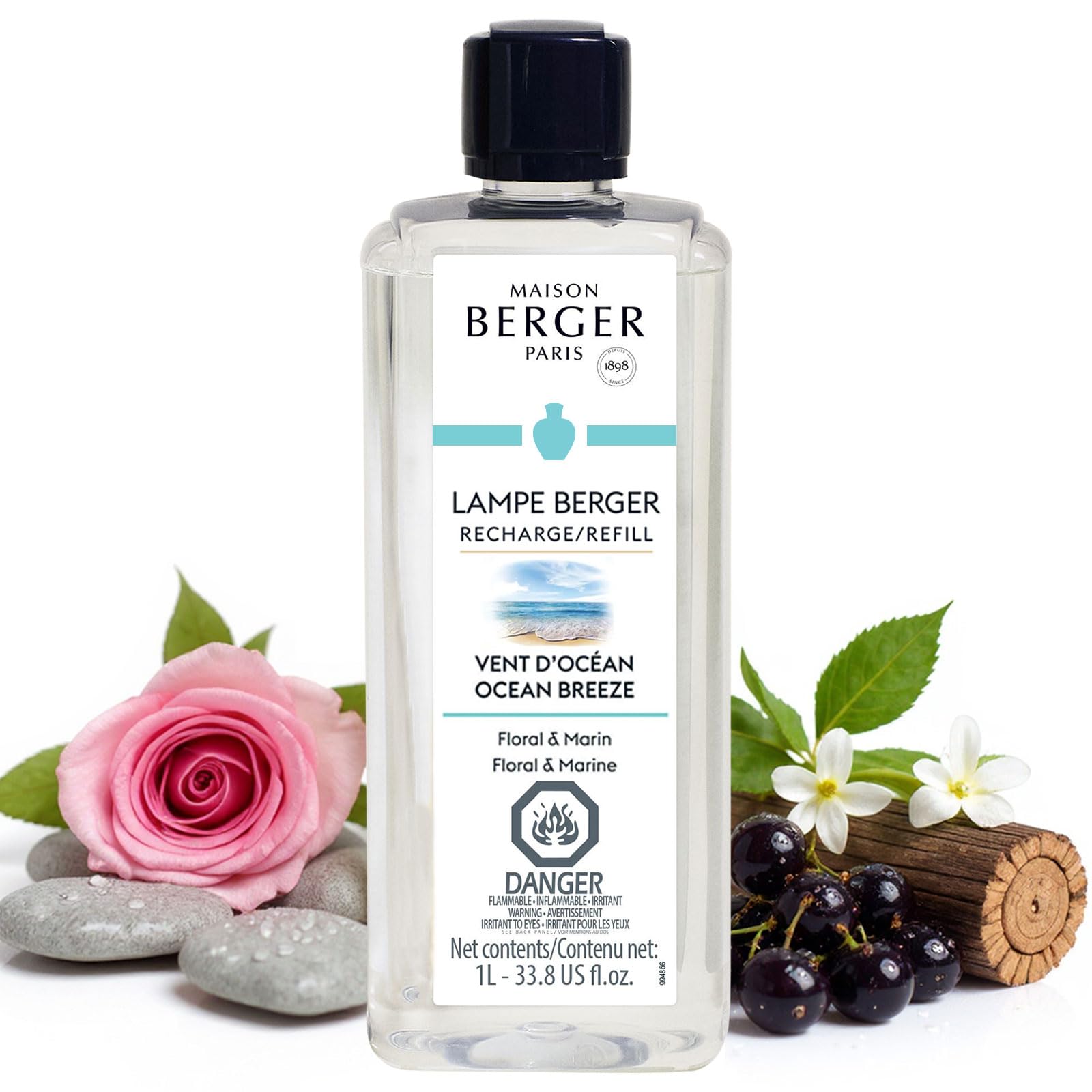 Lampe Berger Fragrance, 33.8 Fluid Ounce, Ocean Breeze by Lampe Berger