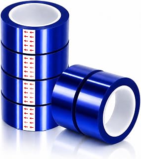 6 Rolls 20mm x33m (108ft) Blue Heat Resistant Sublimation Transfer Tape