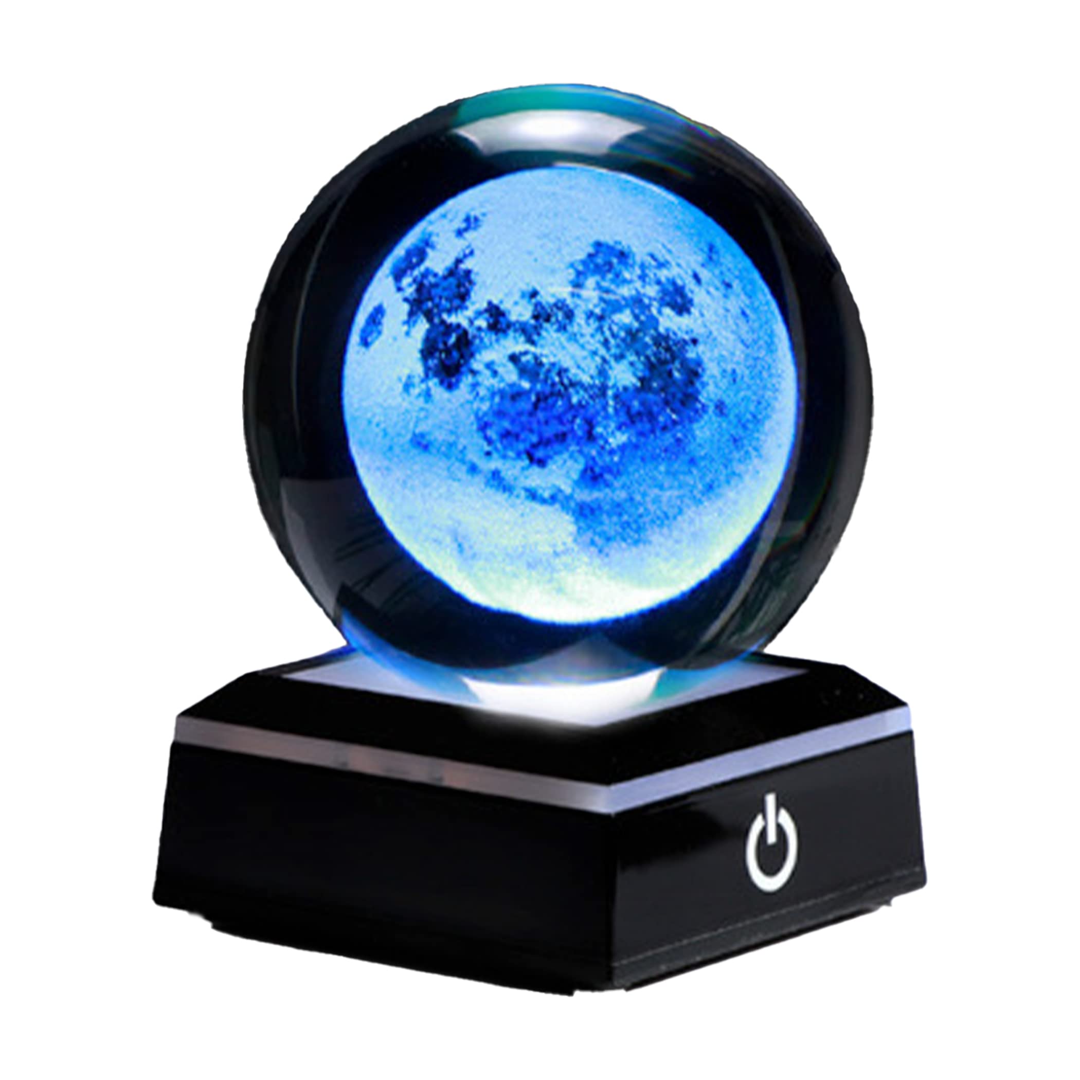 Amazon.co.jp : Felimoa クリスタルボールライト 3D 水晶 月