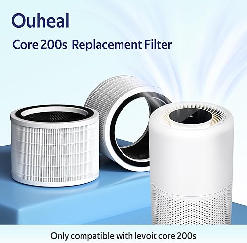 Miniatura 2 de Core 200S - Filtro de repuesto compatible con purificador de aire LEVOIT Core 200S-P, filtro de 3 etapas, grado H13, repuesto # Core 200S-RF,
