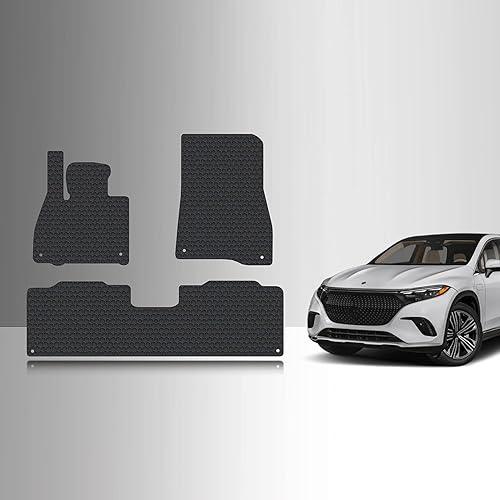 TOUGHPRO Juego de accesorios de alfombrillas fila delantera 2 fila compatibles con Mercedes Benz EQS 450 EQS580 SUV para todo tipo de clima goma