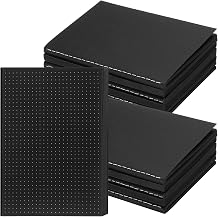 Eaasty 10 Pack A6 Black Pages Dot Grid Pocket Notebooks
