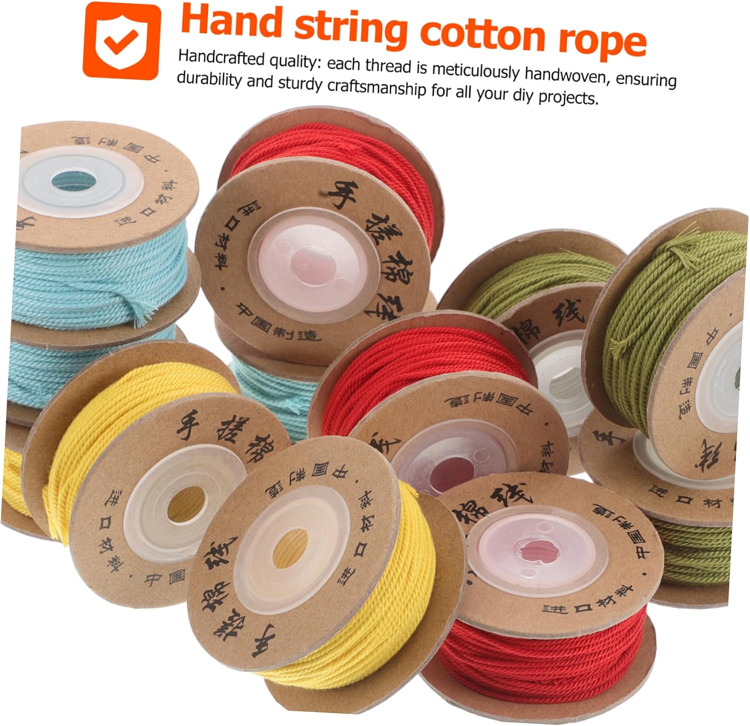 12pcs Cotton Beading String for Bracelets, 1.2mm Cord