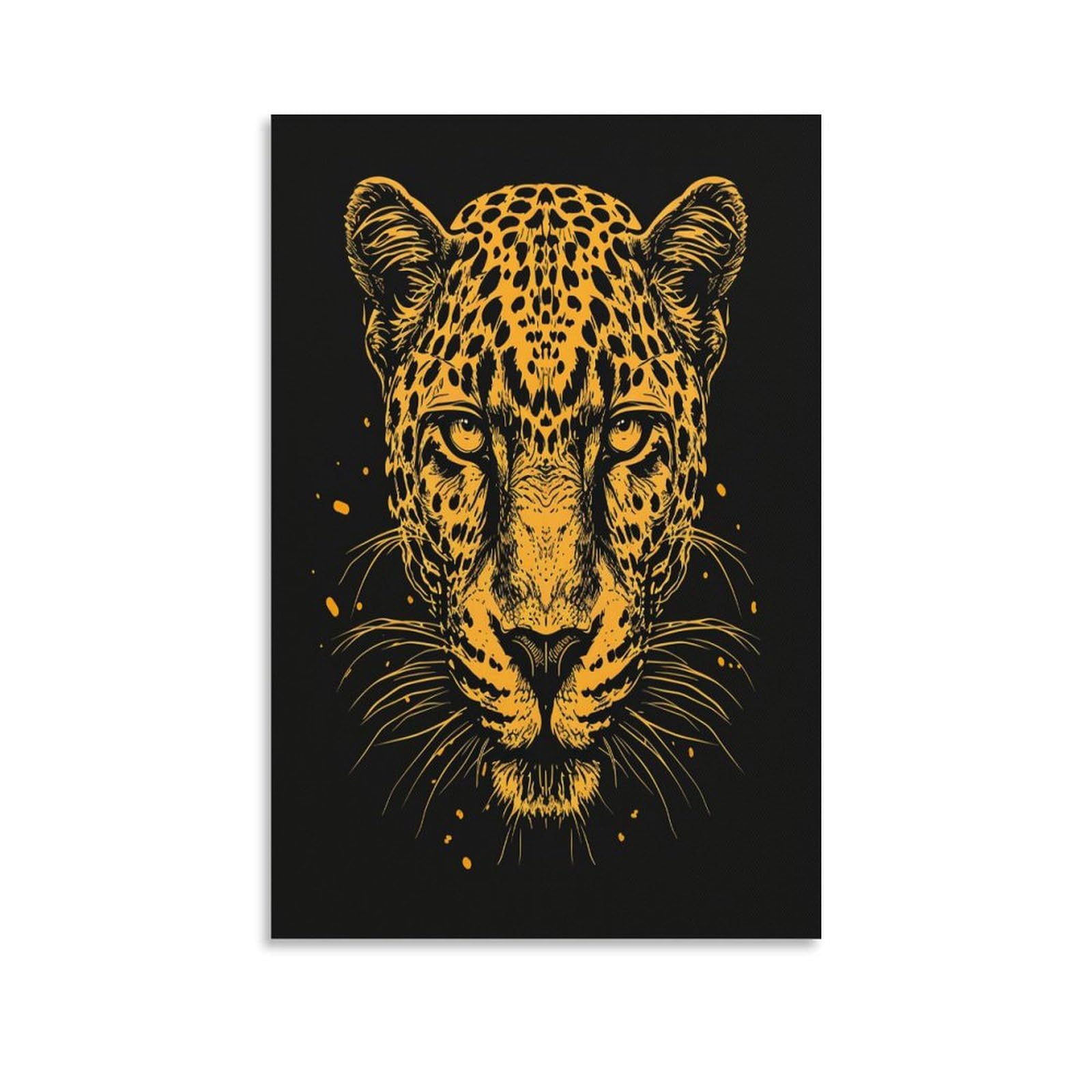 UNRXJZLVM Leopard Print, Canvas Wall Art, Pictures for Living Room And Bedroom, Prints for Special Occasions 20x30inch(50x75cm)