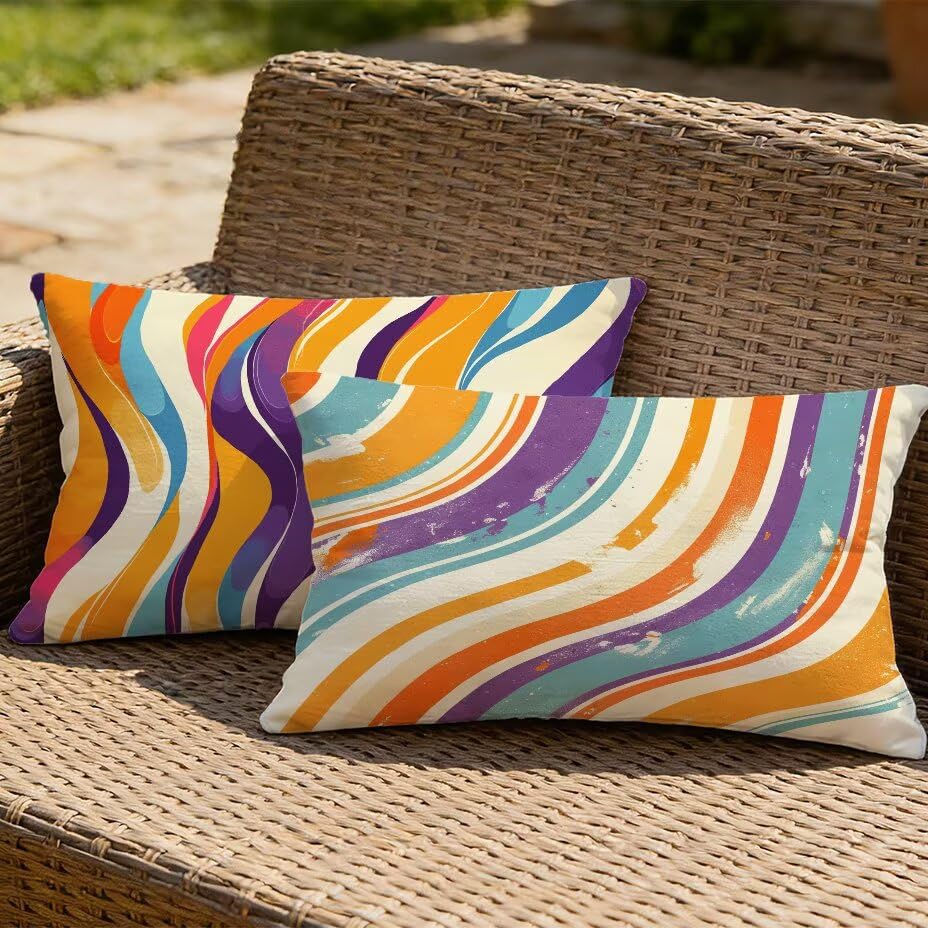 Coussin extérieur imperméable 40x70 et housse décorative résistante aux UV M-P1150