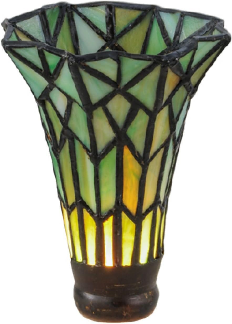 StarSun Depot 4" W X 5.5" H Tiffany Pond Lily Green Shade Green