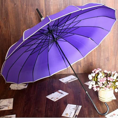 Miniatura 9 de Sombrilla parasol estilo techo de pagoda VIVISKY TM a la antigua de ingenio Ivory Ivory, black, pink, purple