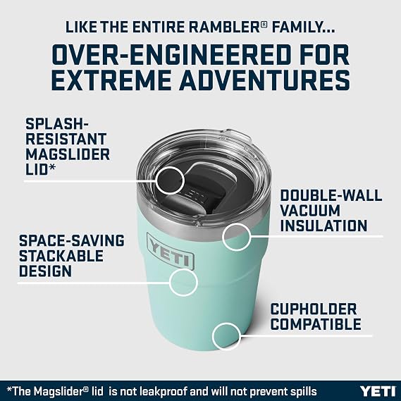YETI Rambler 16 oz (473 ml) Stackable Cup, Seafoam