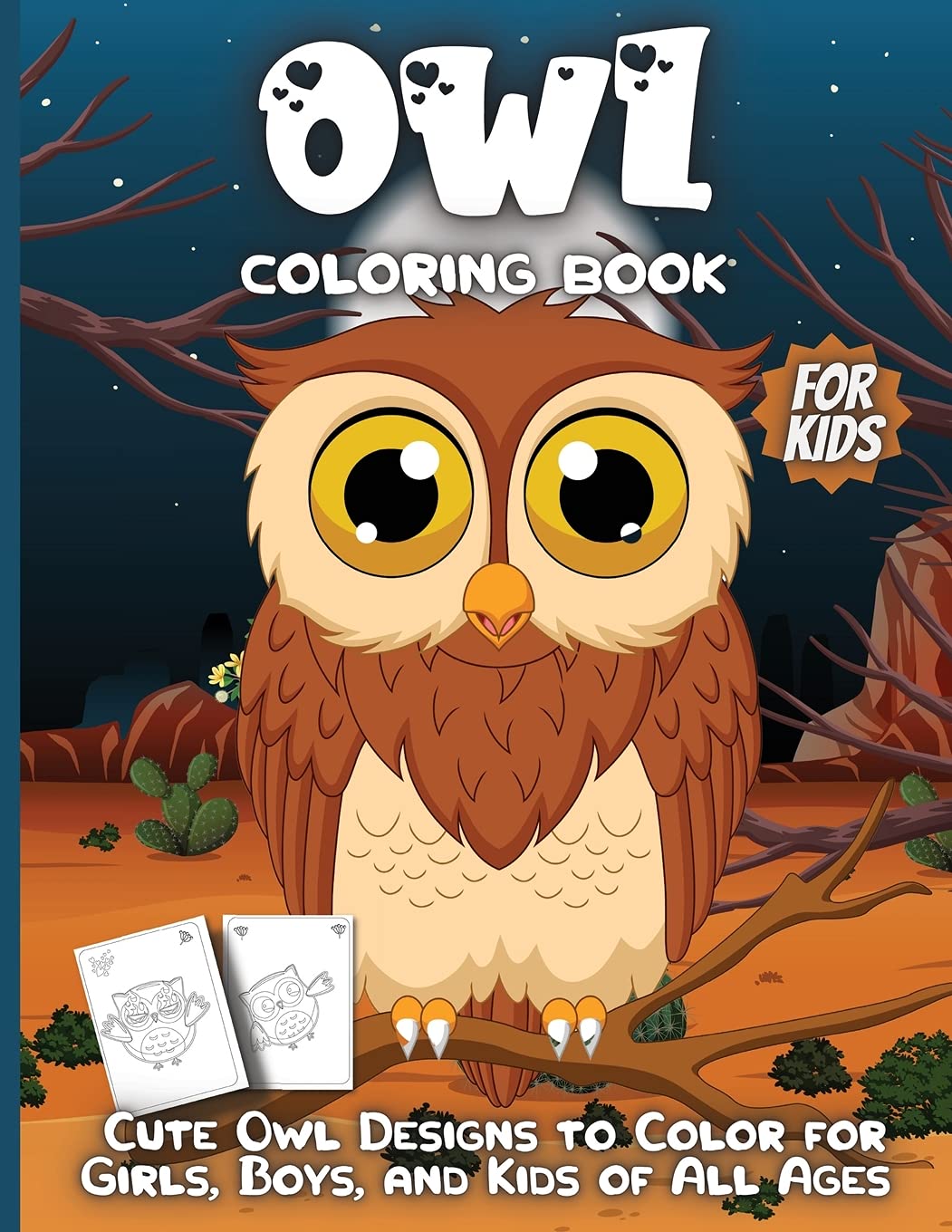 Owl Coloring Book For Kids: Children's Coloring Pages With Owl