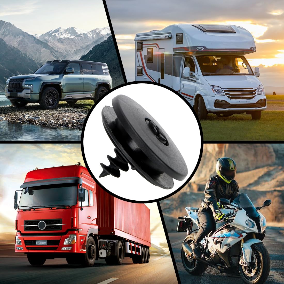 Lot De 10 Clips De Fixation Universels Pour Tapis De Sol De Voiture