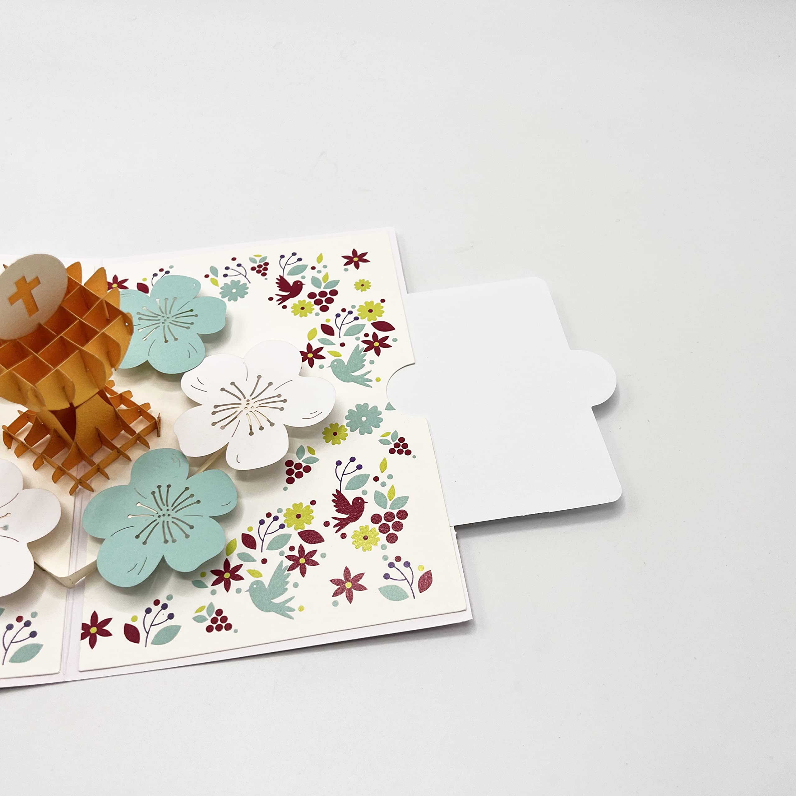 arkamii ręcznie zorganizowana kartka z życzeniami Pop up 3d na imprezę  komunii dziecko dziewczynka17 x 12 cm(Komunia Pop up) : Amazon.pl: Artykuły  papiernicze i biurowe