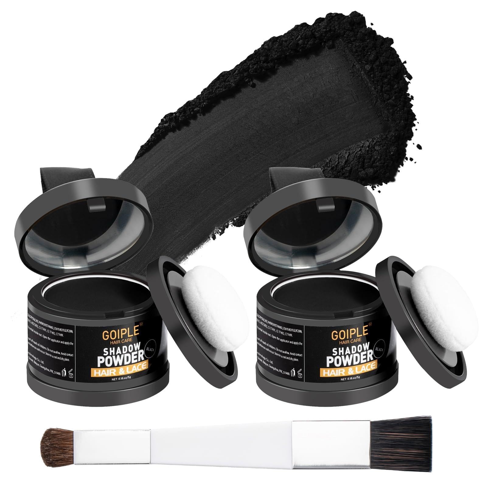 Root Cover Up Powder Hairline Powder for Women Root Touch Up Hair Color for Bald Spots, Eyebrows, Beard Line, Hair Fibers for Thinning Hair Shadow