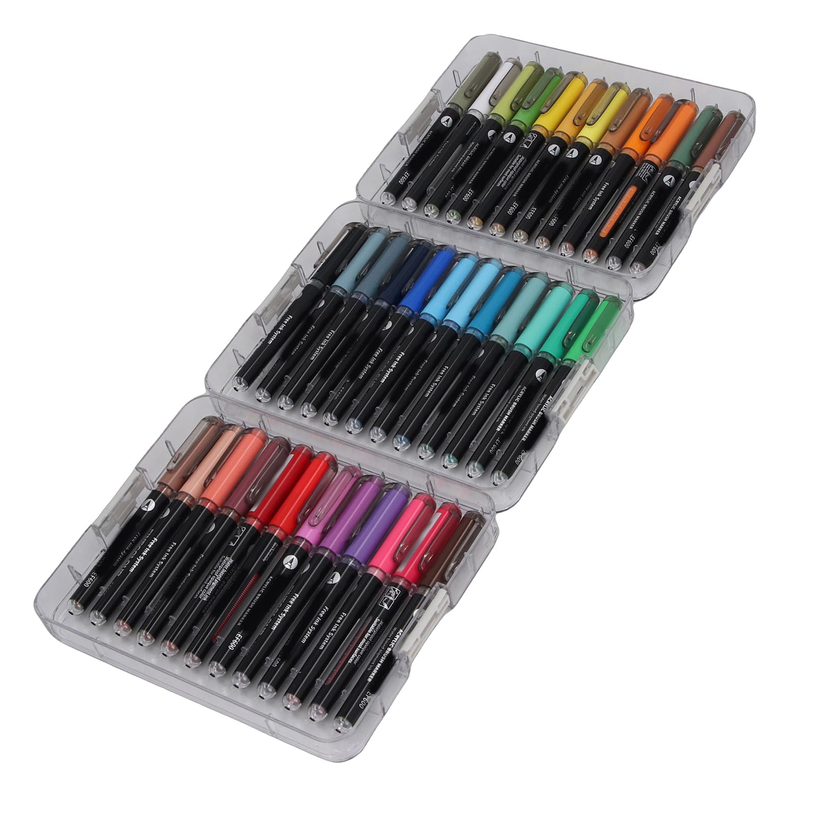 GOWENIC Professionelles Set mit Acrylfarben-Markern, 36 Farben für Aquarellfarben, mit Aufbewahrungsbox, Satte Farbkunststifte für Künstler, Bestes Geschenk für und Erwachsene, Tragbare Pinsel für