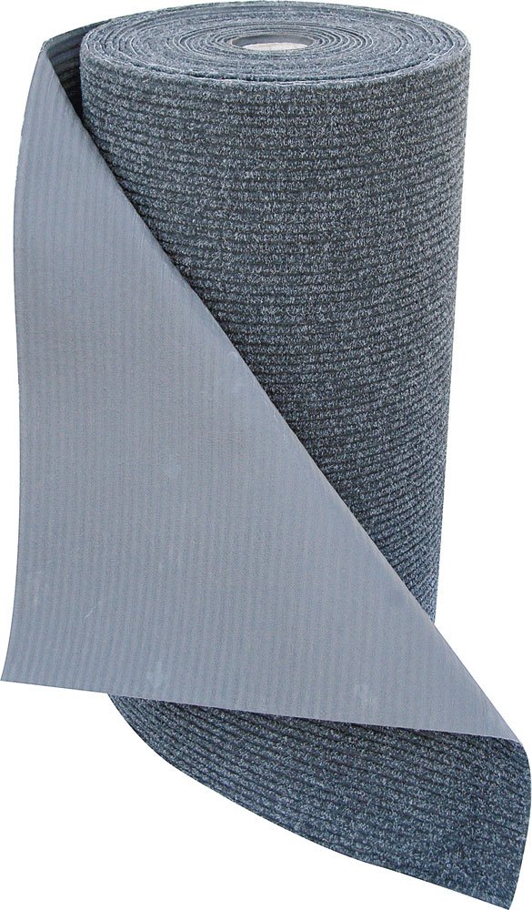 ID Mat Tapis Paillasson, Fibres polypropylène aiguilletées sur Semelle Gel Latex, Gris, 80 x 150 cm