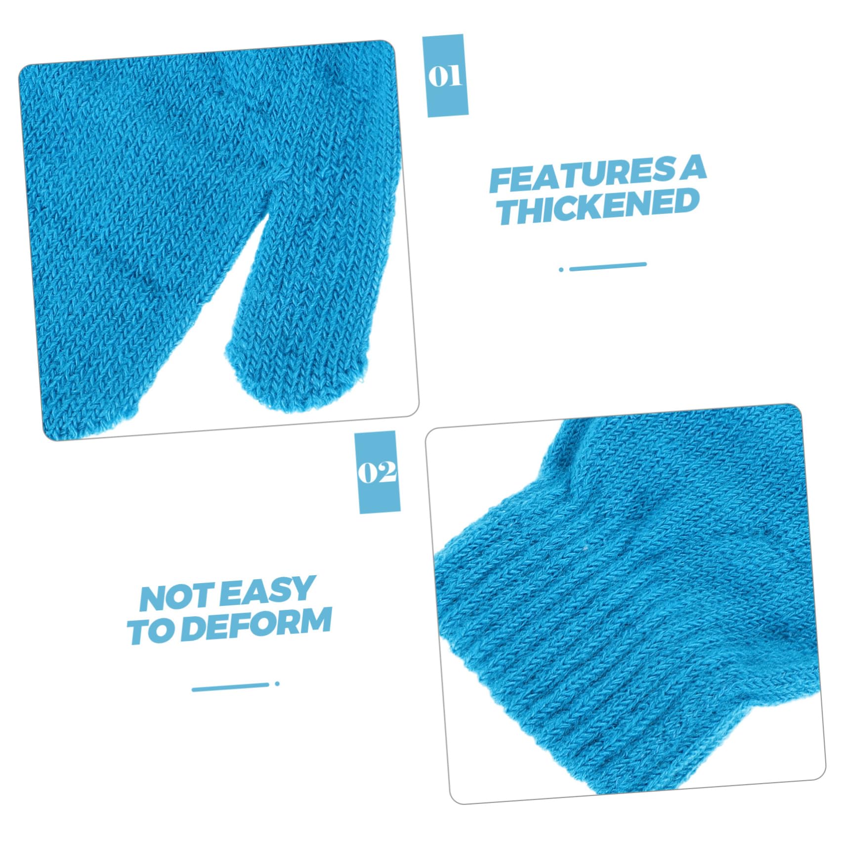 HAPINARY Toddler Winter Luminous Gloves Knitted Boys and Girls Gloves Double Layer Warmth for Outdoor Activities