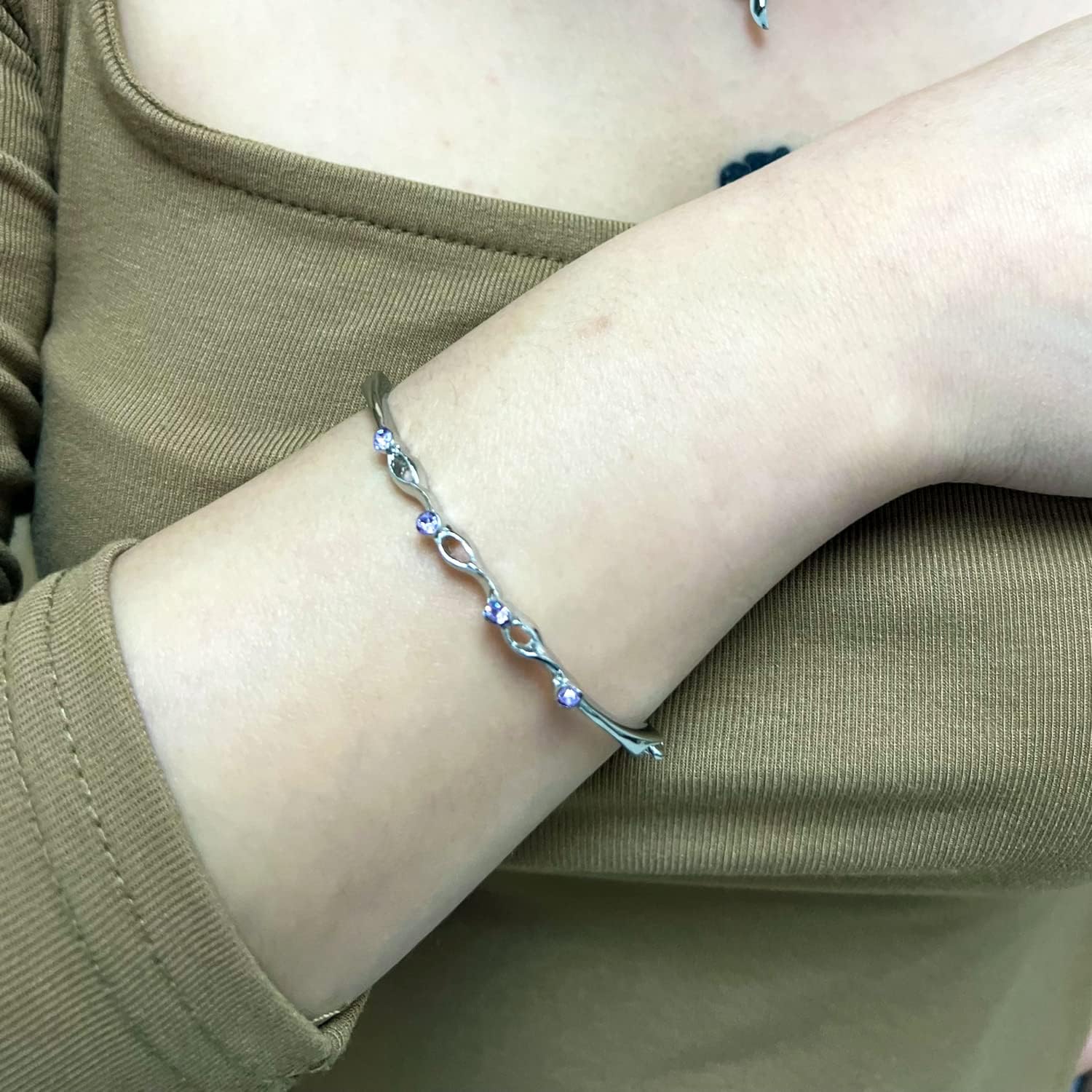 Fashion Simple Necklace Earrings Set Bracelets Jewelry Crystal Pendant for Women Lady Wife Wedding Birthday Party Prom - Image 6